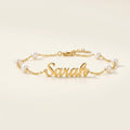 Pulseira de Perolas com Nome Personalizado